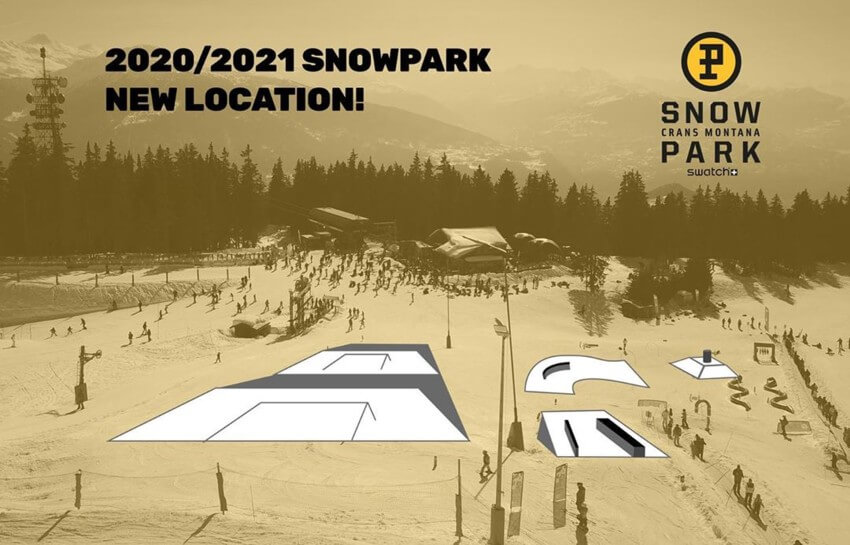 Crans Montana snowpark 2021