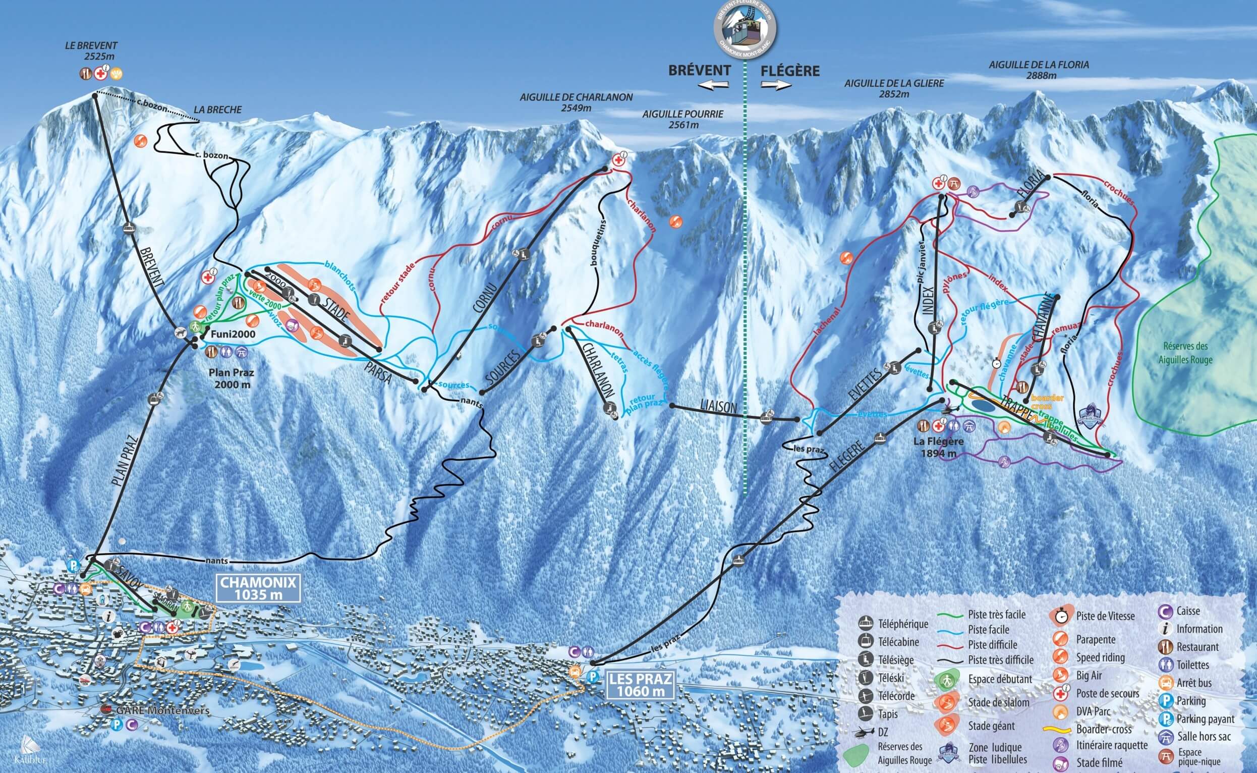 Chamonix Mont-Blanc slopes